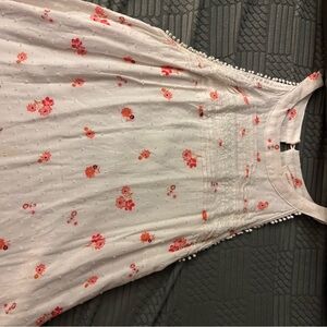 Skies Are Blue Floral White Dress